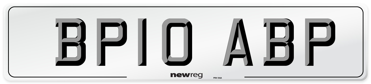 BP10 ABP Number Plate from New Reg